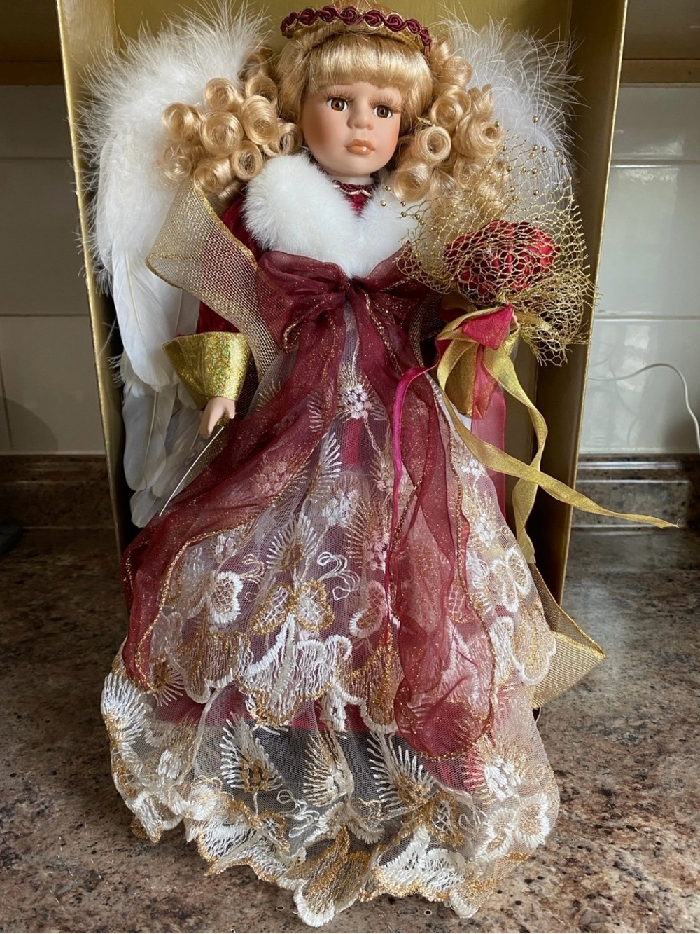 NWT porcelain collectible doll